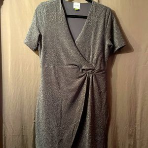 🦄🦄Serra glittered silver ladies night dress